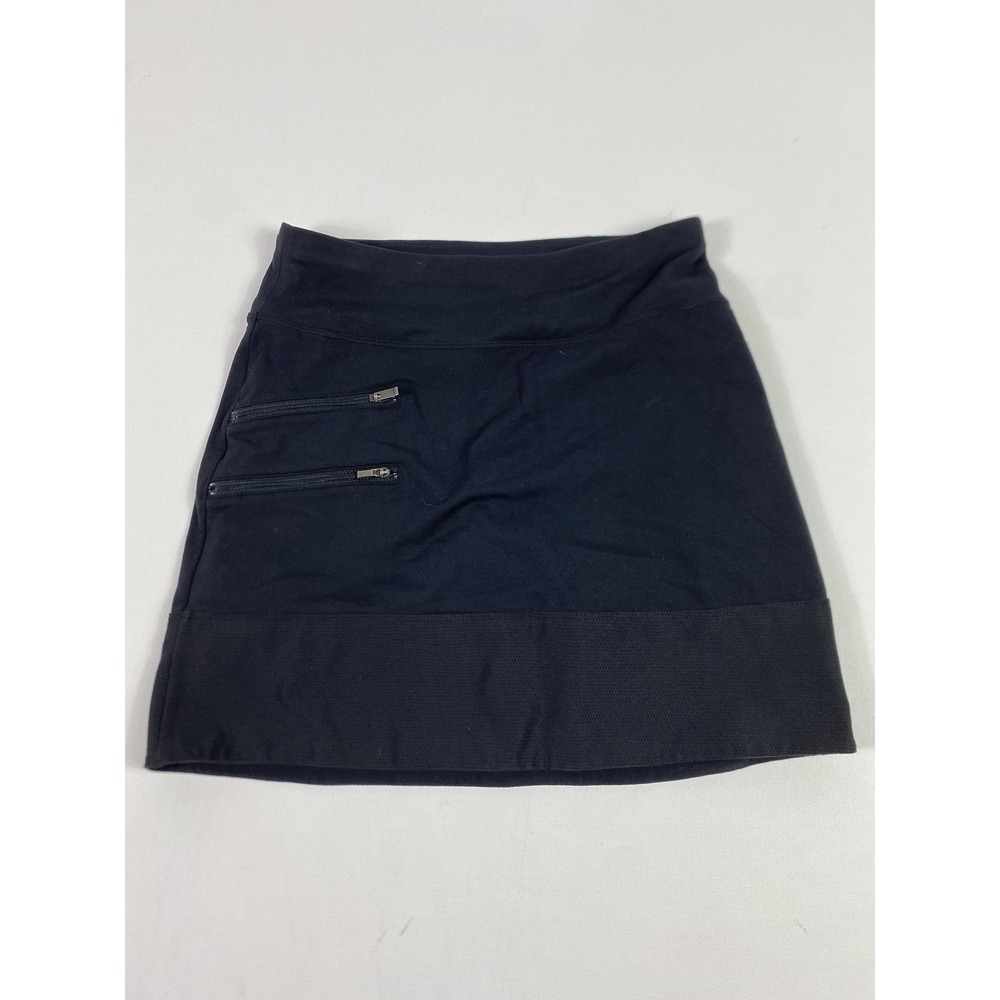 Athleta Skort Womens XXS Black Athletic Golf Tennis Built-In Shorts Zip Pockets